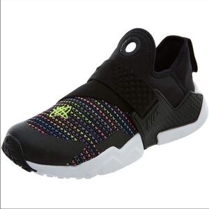 Nike Kids Black and Multicolor Slip-On Sneakers